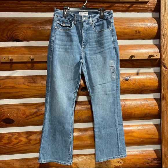 LOFT Light Blue Flare Women’s  Jeans Kick Crop 28/6 - Picture 1 of 5